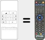 Replacement remote control for INFRACONTROL