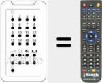 Replacement remote control for 0702089