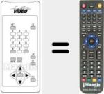 Replacement remote control for IN VIDEO