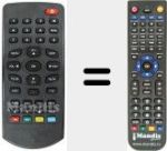 Replacement remote control for IR 1770 TNT