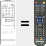 Replacement remote control for IR 2000
