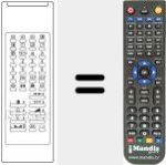 Replacement remote control for IR 587