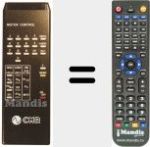 Replacement remote control for IR 7191 A