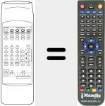 Replacement remote control for IR 99 / 39 TEXT