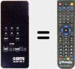 Replacement remote control for MULTISAT MOD. 01