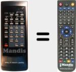 Replacement remote control for NBA-434