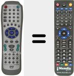 Replacement remote control for R301E