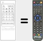 Replacement remote control for CB 515