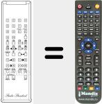 Replacement remote control for RC 100