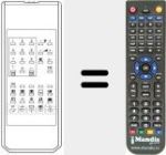 Replacement remote control for RC 200 TXT