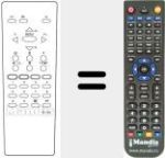 Replacement remote control for RC 2143
