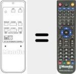 Replacement remote control for RC 240