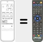 Replacement remote control for RC 250