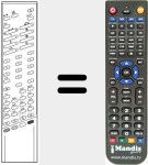 Replacement remote control for RC 348