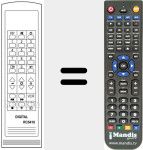 Replacement remote control for RC 5410