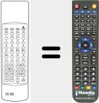 Replacement remote control for RC 590