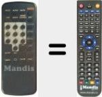Replacement remote control for RC 70 / 1-9202