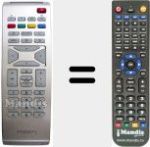 Replacement remote control for RCFE 05ZAU00