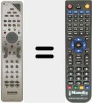 Replacement remote control for RCS 615 TCL M1