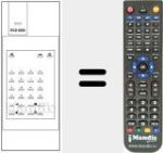 Replacement remote control for RCS 6292.1