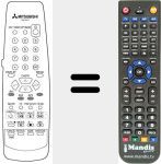 Replacement remote control for RM 05401