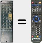 Replacement remote control for SAT BOX TZ-ER 200