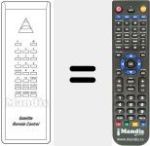 Replacement remote control for SS 9000 ASTRA