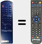 Replacement remote control for SR 90