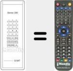 Replacement remote control for STEREO 400