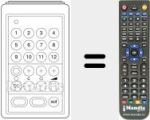 Replacement remote control for SUPERSONIC 3001