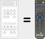 Replacement remote control for T 719