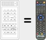 Replacement remote control for T 720