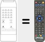 Replacement remote control for T 848