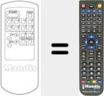 Replacement remote control for TC 10032