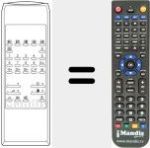 Replacement remote control for TC 142
