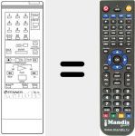 Replacement remote control for TEL 12
