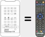 Replacement remote control for TELESENSOR IIB