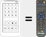 Replacement remote control for TVC 16 CHANNELS
