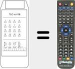 Replacement remote control for TLC 412 VB