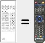 Replacement remote control for 75 5167