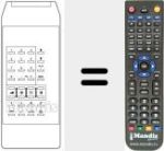 Replacement remote control for TP 875