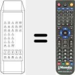 Replacement remote control for TP 880