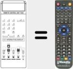 Replacement remote control for TS 40