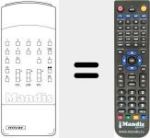 Replacement remote control for TT 8-99