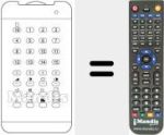 Replacement remote control for TVC 99 / 16 TRD