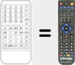 Replacement remote control for VTS 77