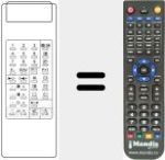 Replacement remote control for WT 6320