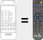 Replacement remote control for A 6
