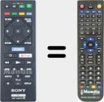 Replacement remote control for RMT-VB201D (149312211)