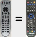 Replacement remote control for REMCON1561